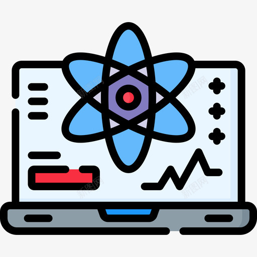 科学学习54线颜色图标svg_新图网 https://ixintu.com 学习 科学 颜色