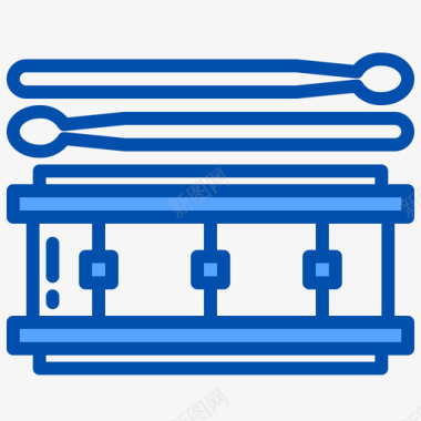 响尾鼓雷鬼音乐2蓝色图标图标