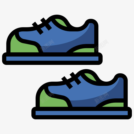 球鞋高尔夫45码线性颜色图标svg_新图网 https://ixintu.com 45码 球鞋 线性 颜色 高尔夫