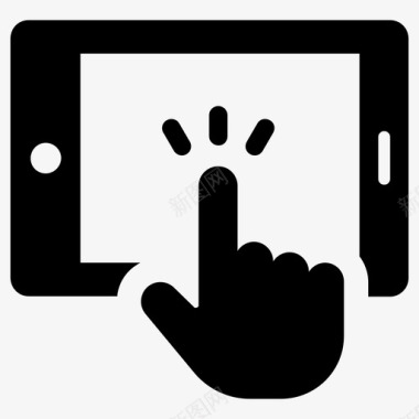 可用性手指平板电脑图标图标