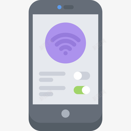 Wifi电话33扁平图标svg_新图网 https://ixintu.com Wifi 扁平 电话