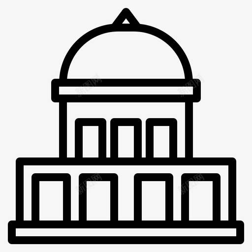 清真寺银行办公室图标svg_新图网 https://ixintu.com 办公室 学校 建筑 清真寺 银行 餐厅