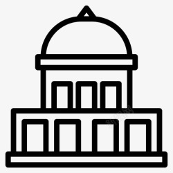 清真餐厅清真寺银行办公室图标高清图片