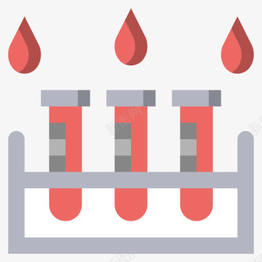 试管献血51扁平图标图标