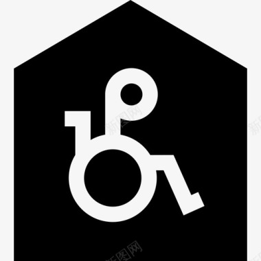 残疾人6人图标图标