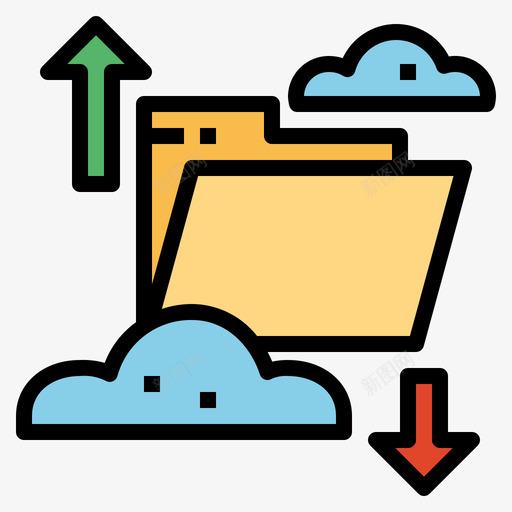 文件夹internet15线性颜色图标svg_新图网 https://ixintu.com internet 文件夹 线性 颜色