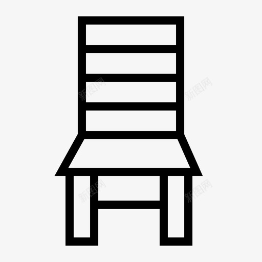 椅子卧室家具图标svg_新图网 https://ixintu.com 卧室 客厅 家具 房子 椅子
