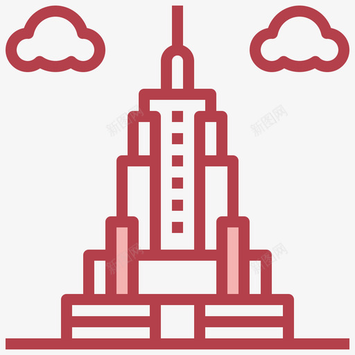 帝国大厦世界地标其他图标svg_新图网 https://ixintu.com 世界 其他 地标 大厦 帝国