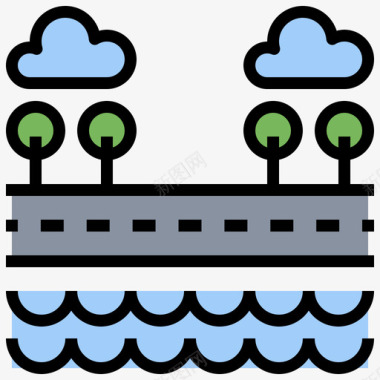 道路地图13线颜色图标图标