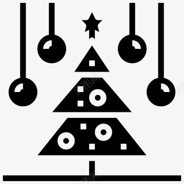 圣诞树基督教2填充图标图标