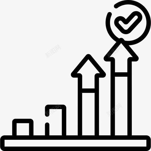 成长成功67直线型图标svg_新图网 https://ixintu.com 成功 成长 直线 线型
