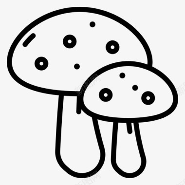 蘑菇营养23直系图标图标