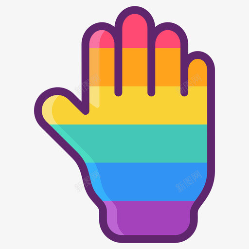 手lgbt图标线颜色svg_新图网 https://ixintu.com lgbt 图标 颜色