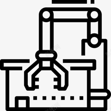 制造全球业务13线性图标图标