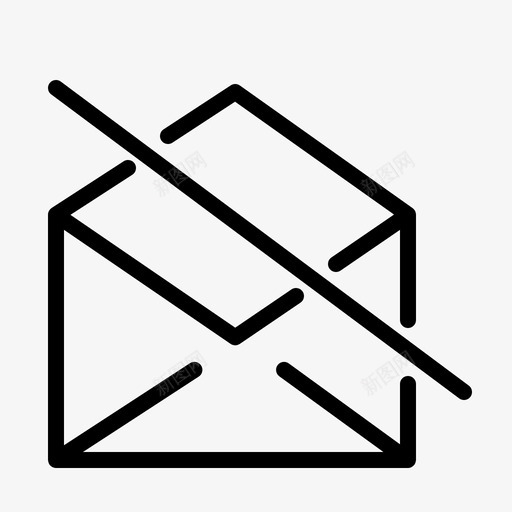 消息中断取消电子邮件图标svg_新图网 https://ixintu.com 中断 取消 呼叫 消息 电子邮件