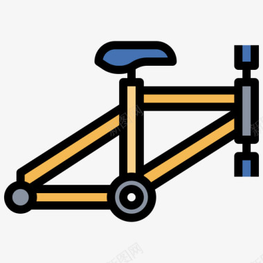 自行车36号自行车线颜色图标图标