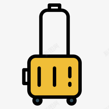 彩色旅行行李255图标图标