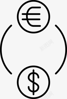 钱生意美元图标图标