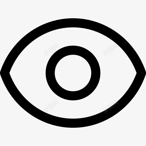 可见性界面92线性图标svg_新图网 https://ixintu.com 可见 界面 线性