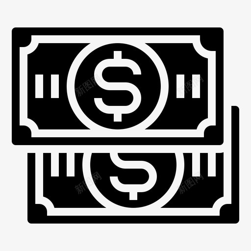 美元钞票机场135字形图标svg_新图网 https://ixintu.com 字形 机场 美元 钞票