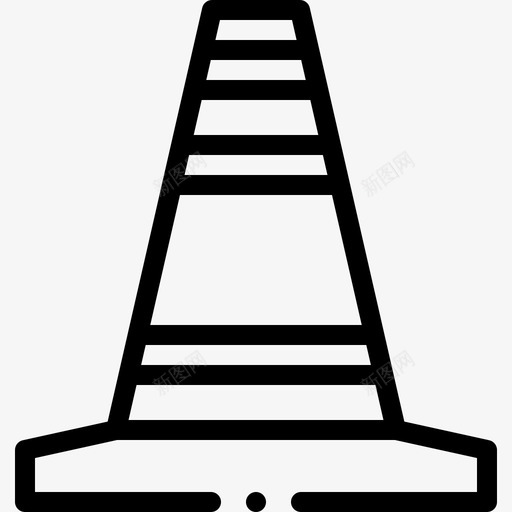 圆锥驾校42直线型图标svg_新图网 https://ixintu.com 圆锥 直线 线型 驾校
