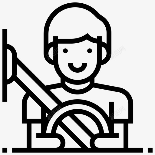 安全带保护安全图标svg_新图网 https://ixintu.com 保护 安全 安全带 座椅 智能 汽车