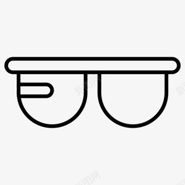 智能眼镜小工具谷歌眼镜图标图标