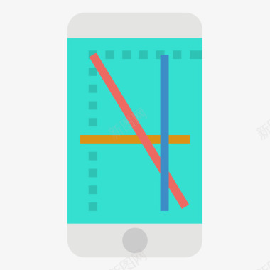 分辨率智能手机35扁平图标图标