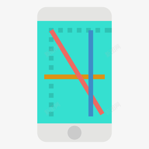 分辨率智能手机35扁平图标svg_新图网 https://ixintu.com 分辨率 扁平 手机 智能
