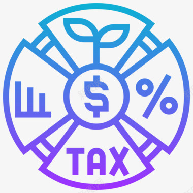 税收金融知识2梯度图标图标
