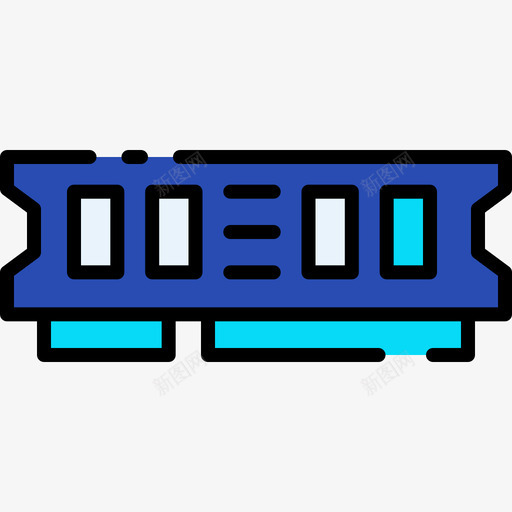Ram技术99线性颜色图标svg_新图网 https://ixintu.com Ram 技术 线性 颜色