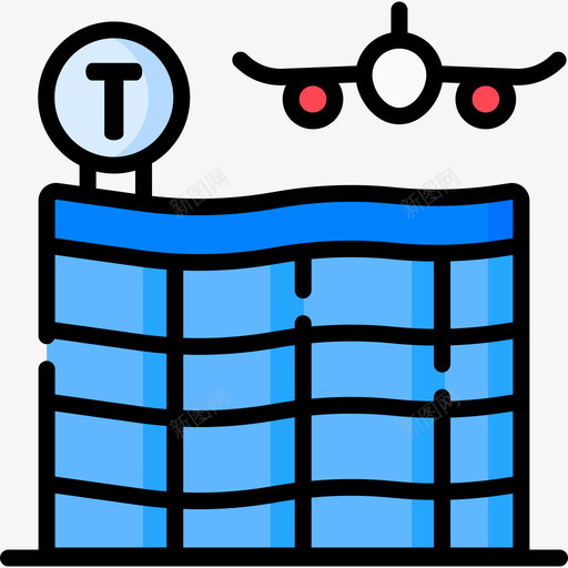 机场机场140线颜色图标svg_新图网 https://ixintu.com 机场 颜色