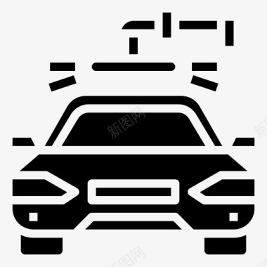 汽车服务洗车9加油图标图标