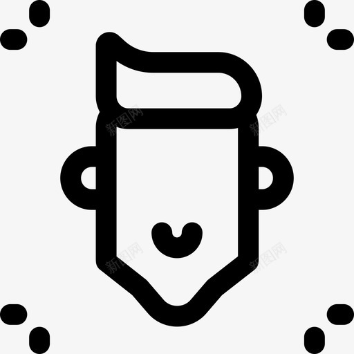 影响者博客影响者要素7线性图标svg_新图网 https://ixintu.com 博客 影响 线性 要素