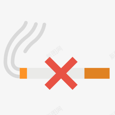 禁止吸烟8号飞机公寓图标图标
