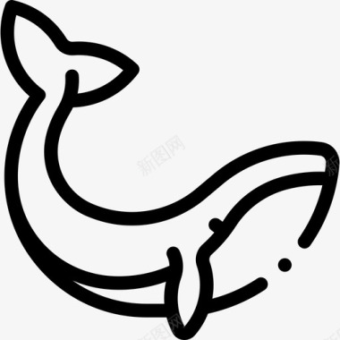 鲸鱼野生动物45直系图标图标