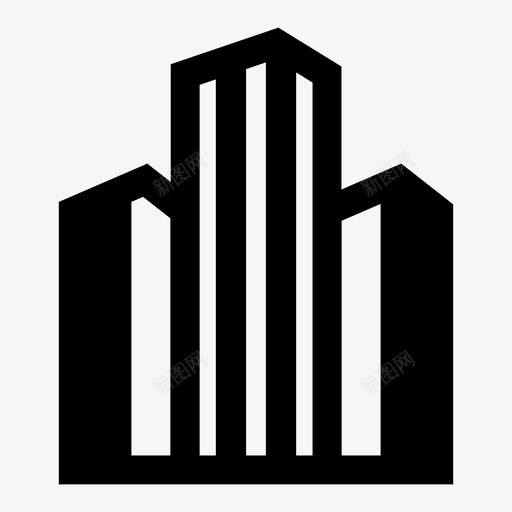 公司建筑城市图标svg_新图网 https://ixintu.com 公司 办公楼 城市 建筑 设施