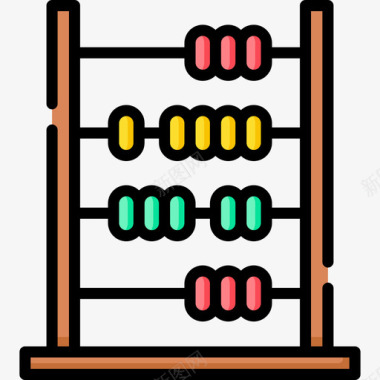 算盘数学6线颜色图标图标