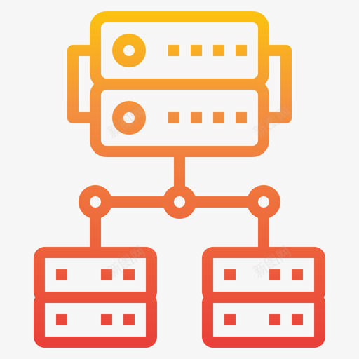 数据库大数据66梯度图标svg_新图网 https://ixintu.com 大数 数据 数据库 梯度