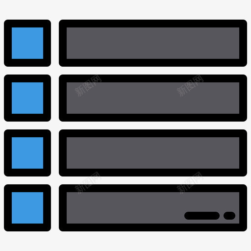 列表响应式54线性颜色图标svg_新图网 https://ixintu.com 列表 响应 线性 设计 颜色