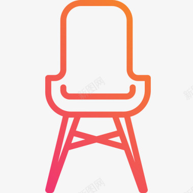 椅子家用家具14直线坡度图标图标