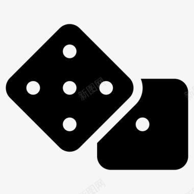 掷骰子玩游戏图标图标