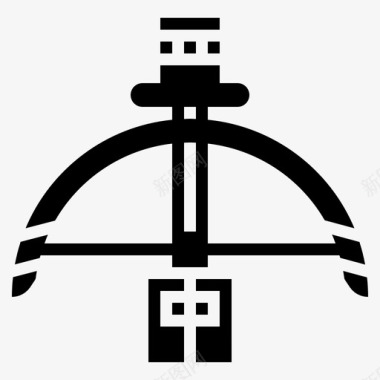 十字弓印第安人4雕文图标图标