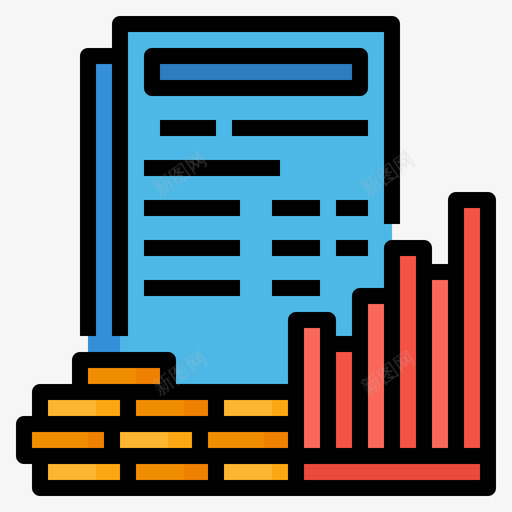 商业金融24线性颜色图标svg_新图网 https://ixintu.com 商业 线性 金融 颜色