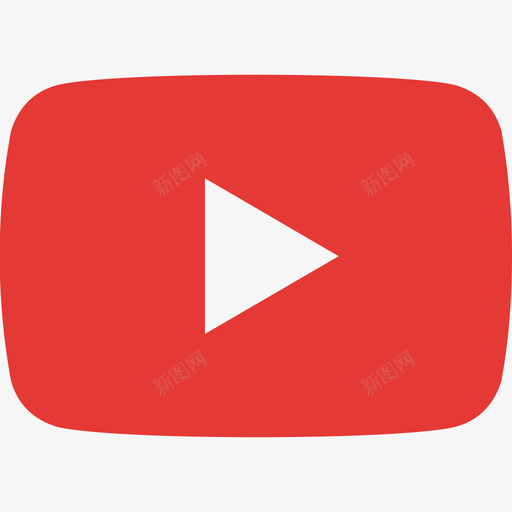 Youtube社交标志3扁平图标svg_新图网 https://ixintu.com Youtube 扁平 标志 社交