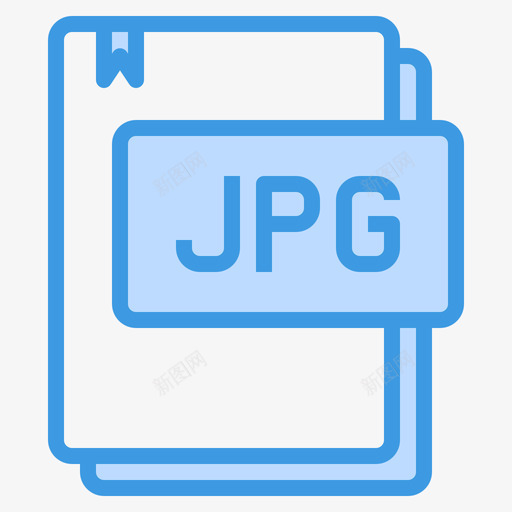 filetypes18blue图标svg_新图网 https://ixintu.com JPG.file blue types