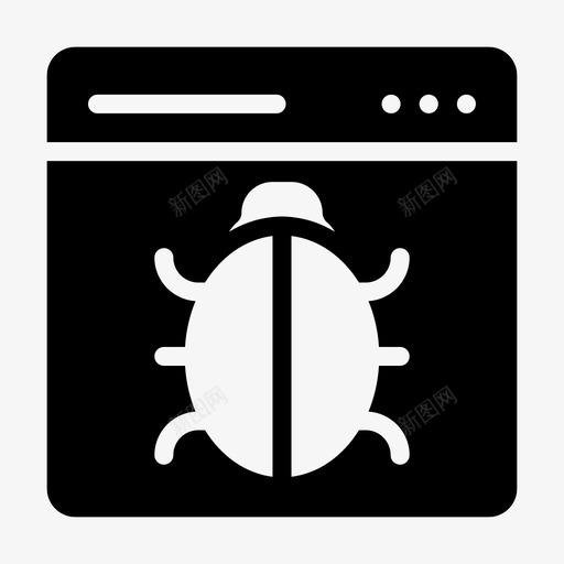 病毒浏览器错误互联网图标svg_新图网 https://ixintu.com 48px 互联网 字形 安全线 恶意 浏览器 病毒 网页 软件 错误