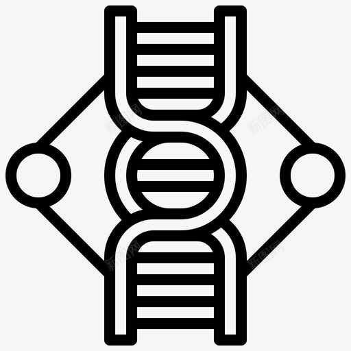 献血Dna结构图标svg_新图网 https://ixintu.com Dna 献血 结构