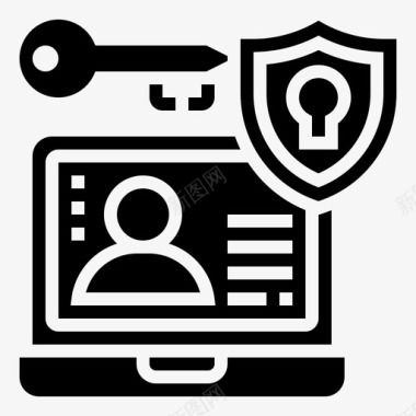 网络安全网络抢劫10字形图标图标