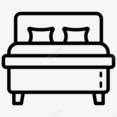 卧室住宅客房图标图标